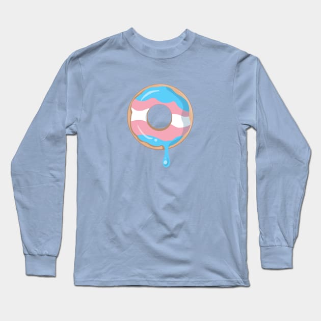 Trans Donut Long Sleeve T-Shirt by LittleGreenHat